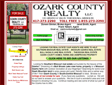 Tablet Screenshot of ozarkcountyrealty.com